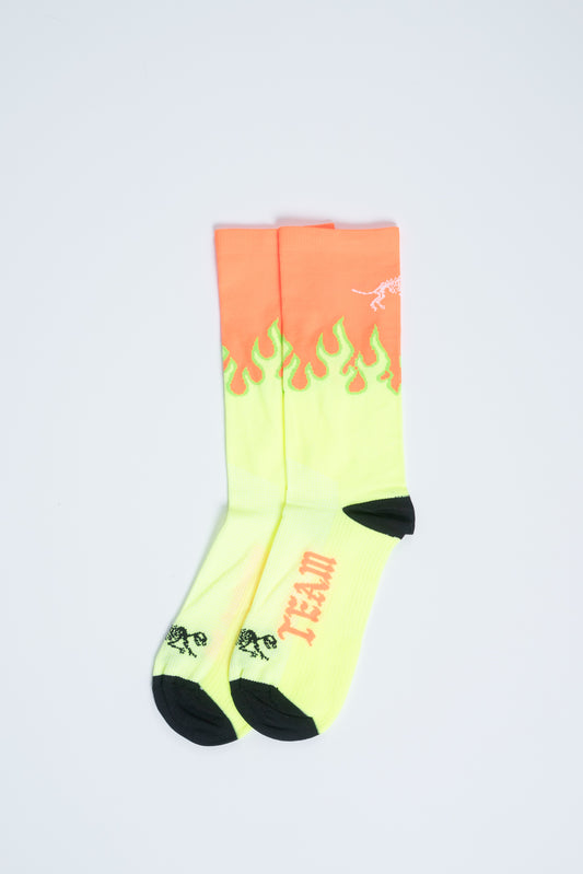 Hi-Vis Flame Socks Orange