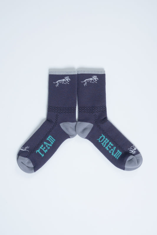 Thicky Thic Wool Boney Socks Purple