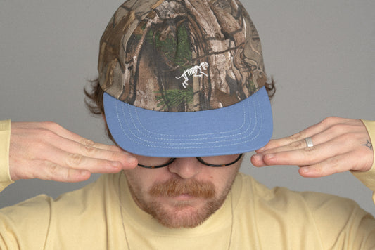 Mini Boney Ball Cap Real Tree Camo/Blue Brim