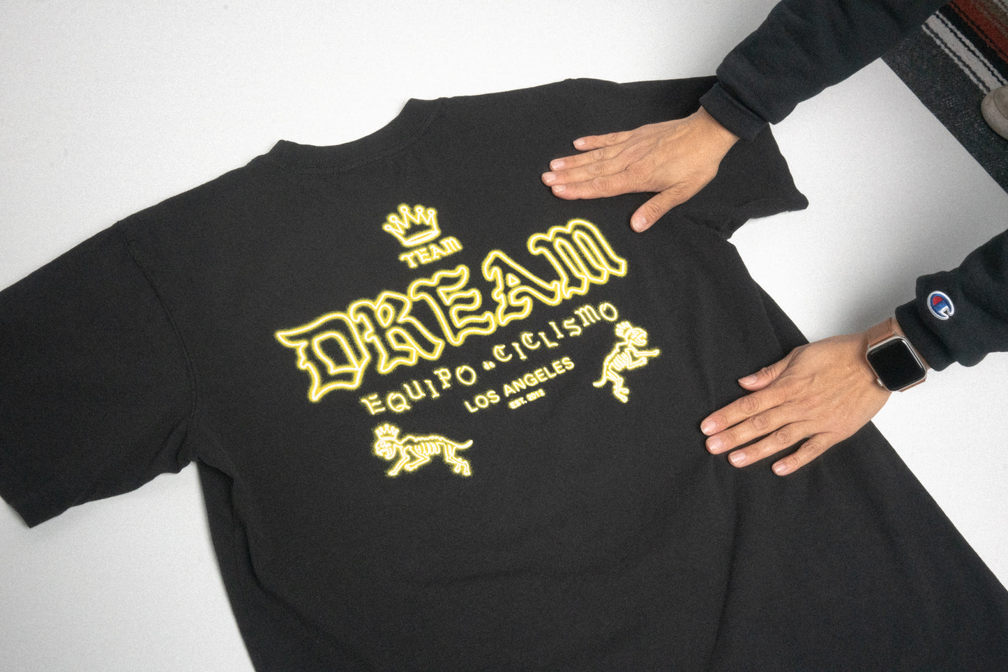 Neon Script Tee Black