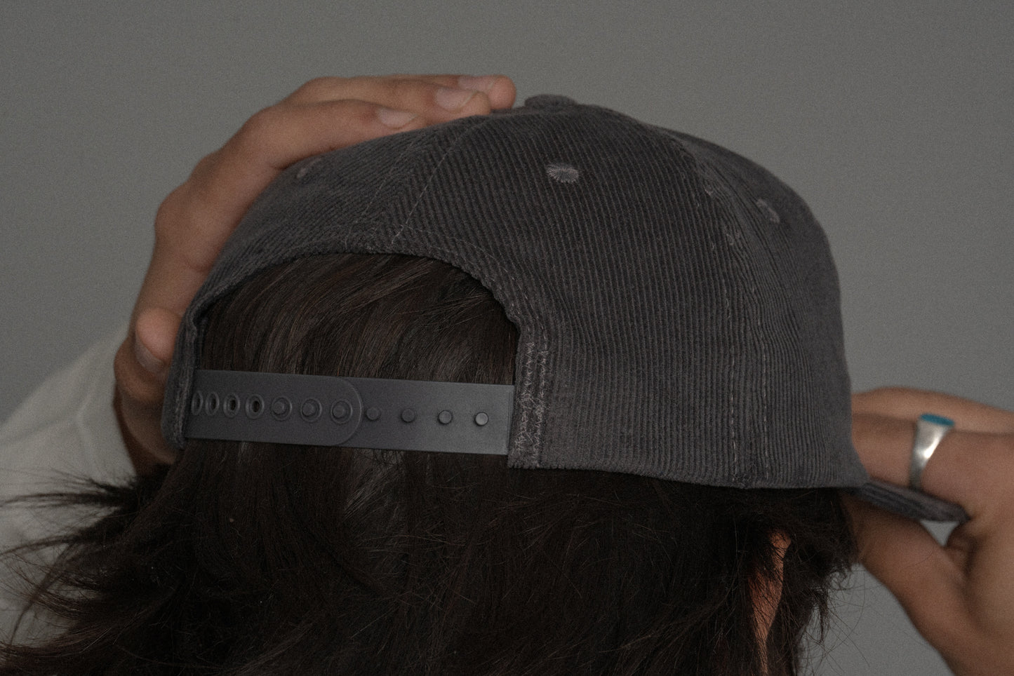 Cub House Swirl Corduroy Cap Grey