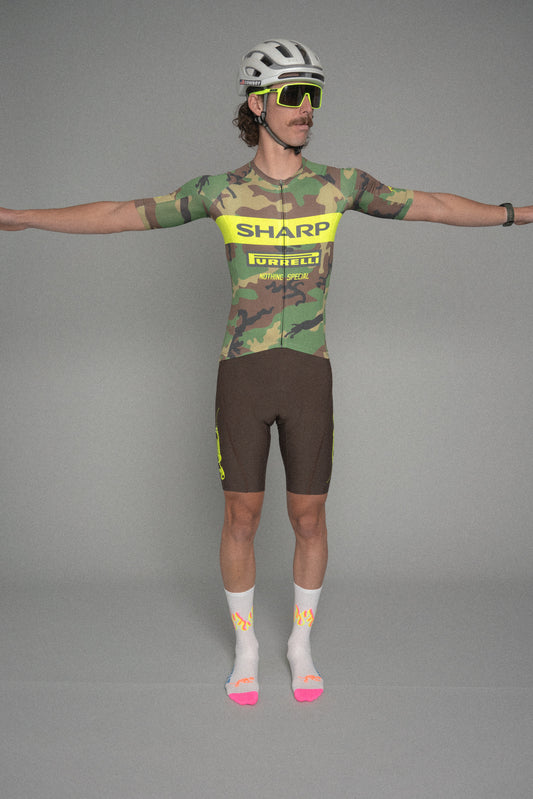 3D Fluoro Flame Socks