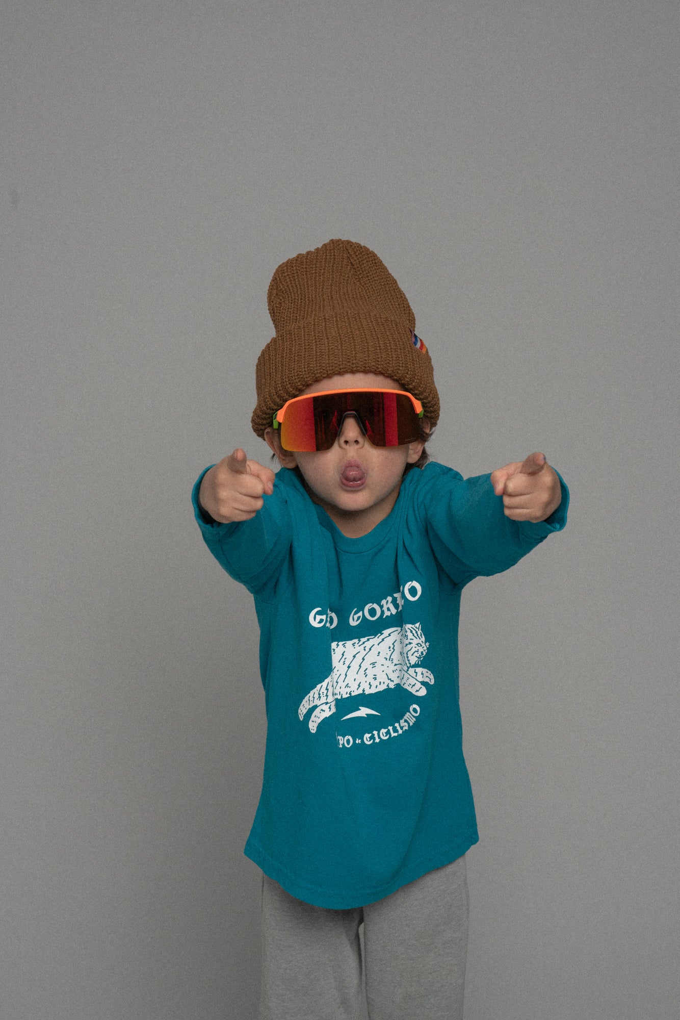 Lil Cubs Gatito Long Sleeve Teal