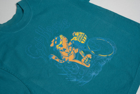 Lil Cubs Thicc and Dirty Cat Tee Blue