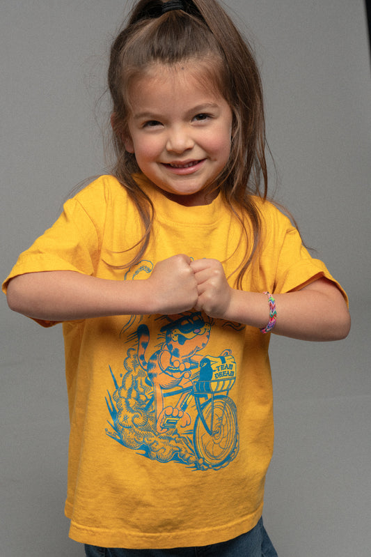 Lil Cubs Thicc and Dirty Cat Tee Yellow