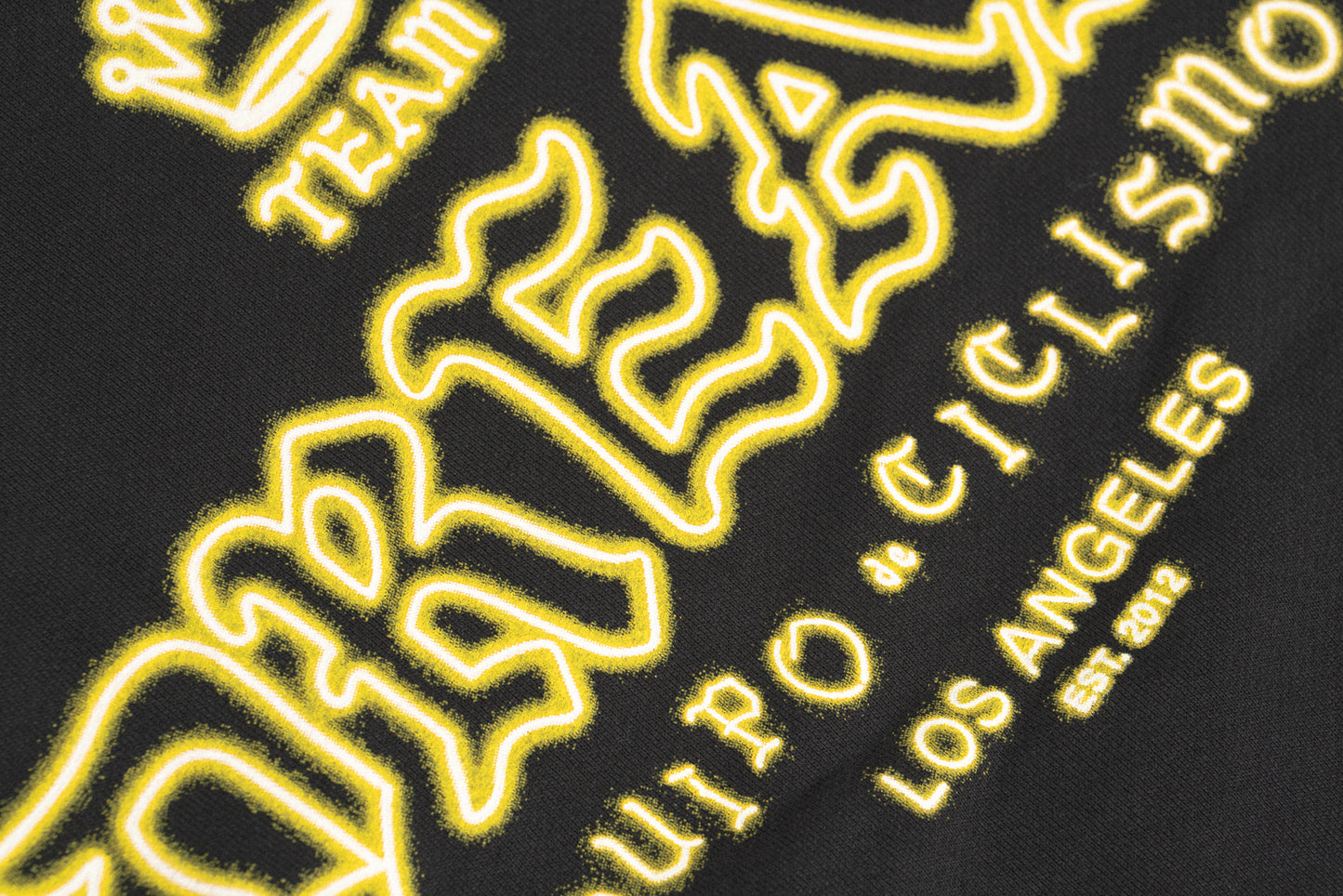 Neon Script Crewneck Black