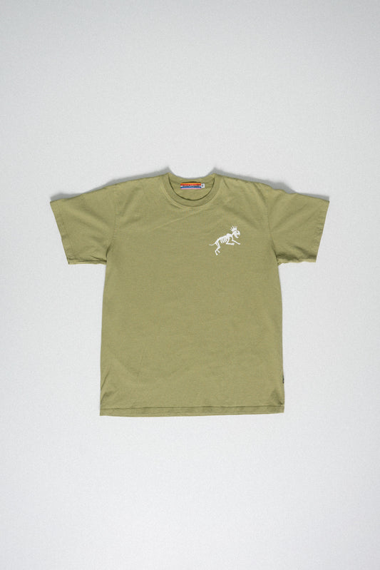 Classic Fit Crown Script Tee Green