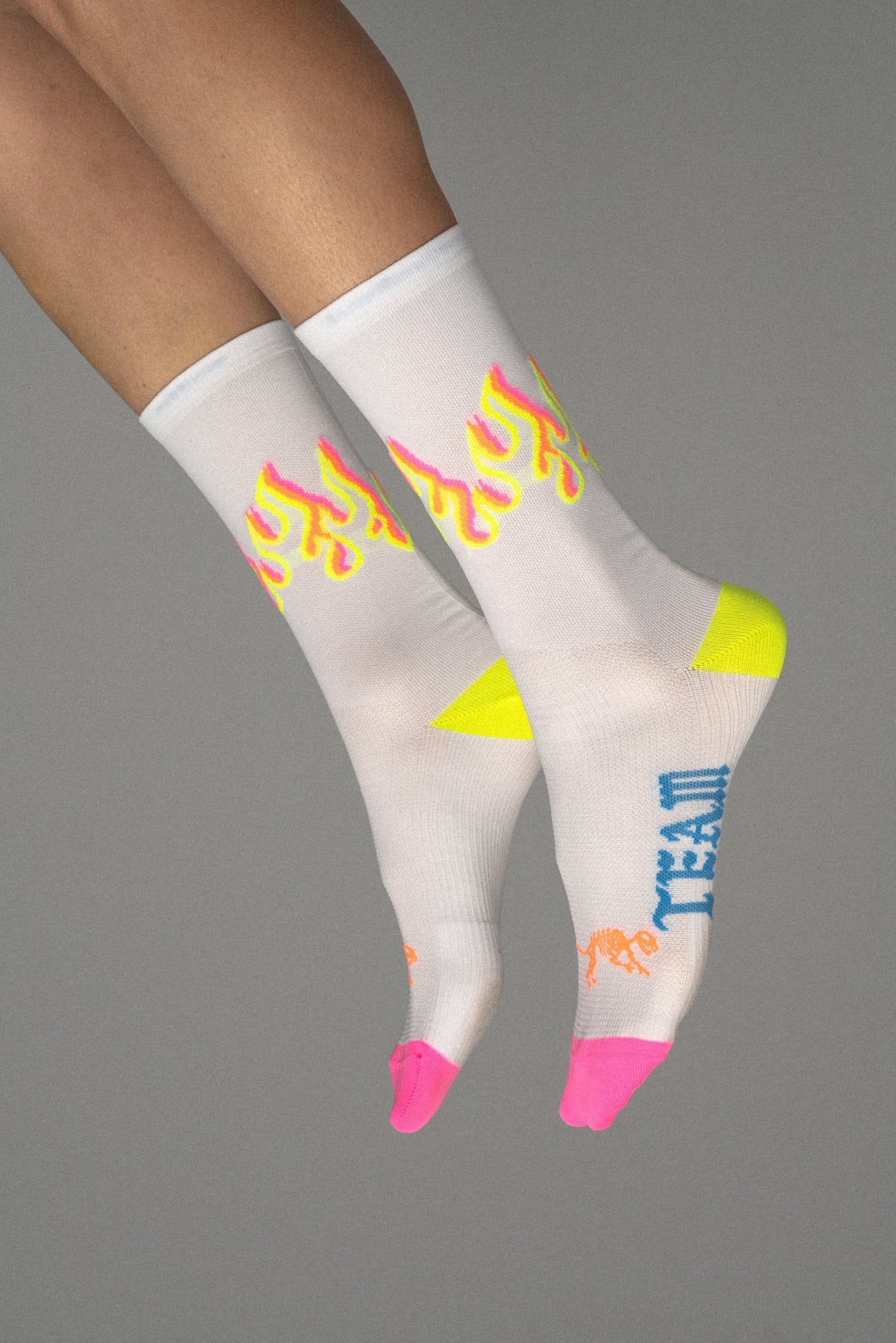 3D Fluoro Flame Socks