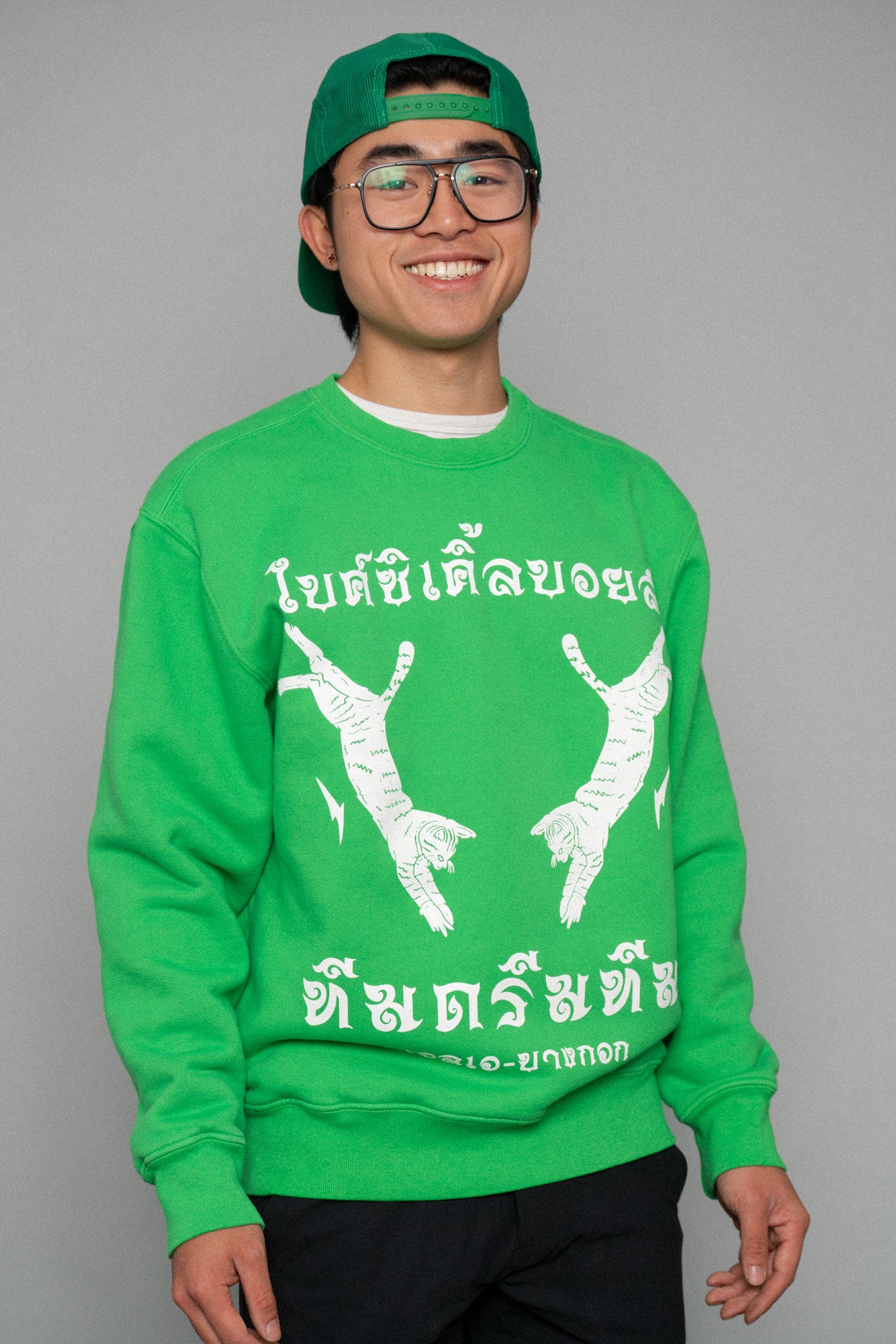 BB x TD Thai Crewneck Green