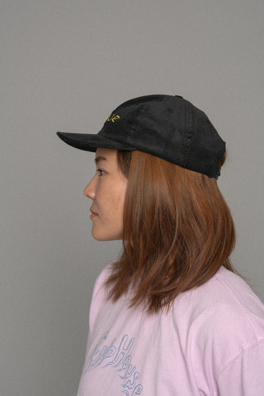 Cub House Corduroy Cap Black/Yellow