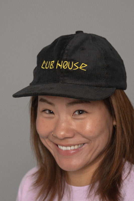 Cub House Corduroy Cap Black/Yellow