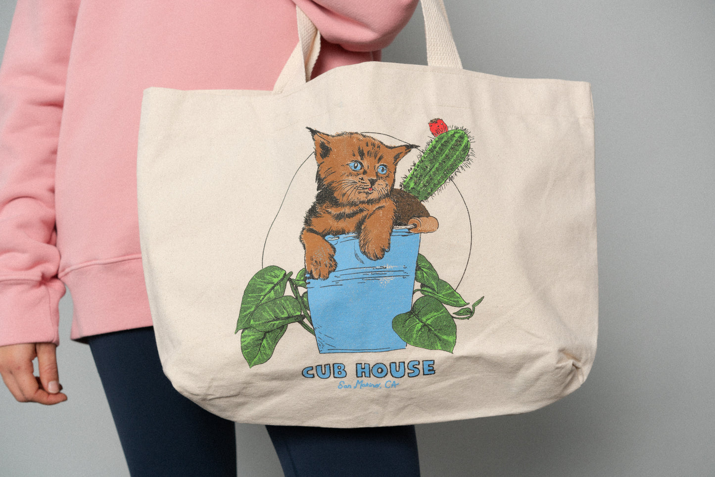 Bucket Cat Tote