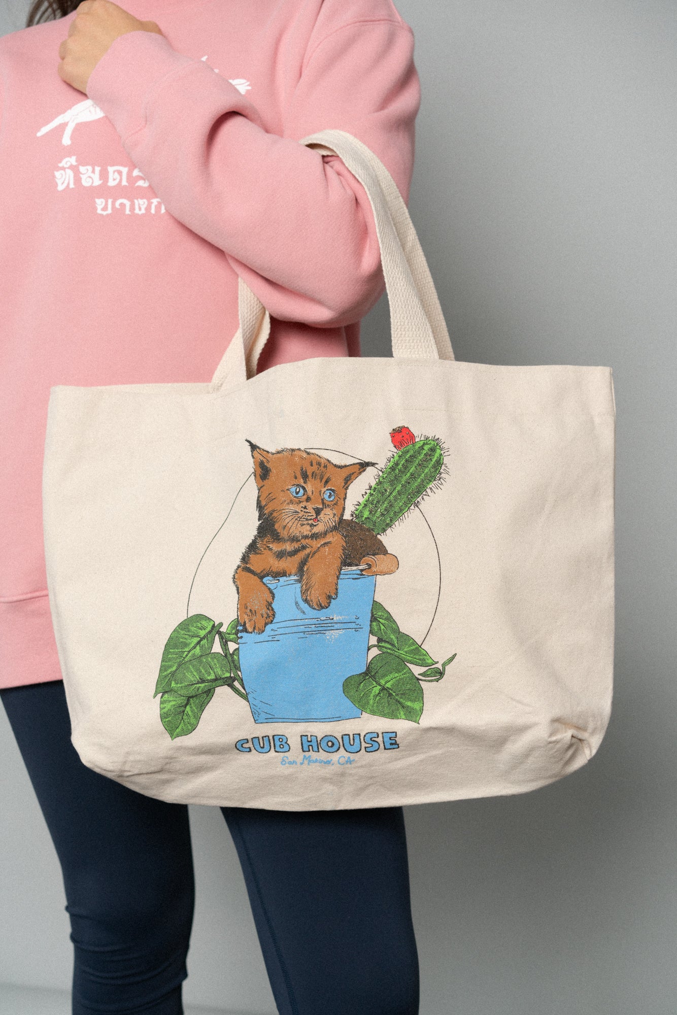 Bucket Cat Tote