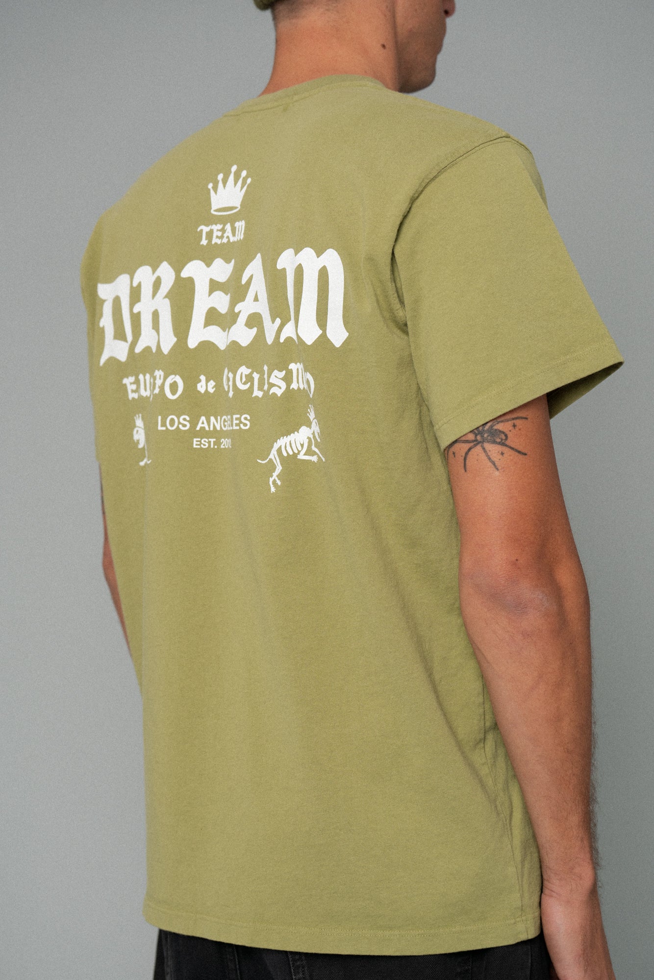 Classic Fit Crown Script Tee Green