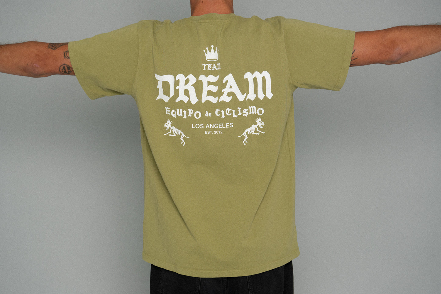 Classic Fit Crown Script Tee Green