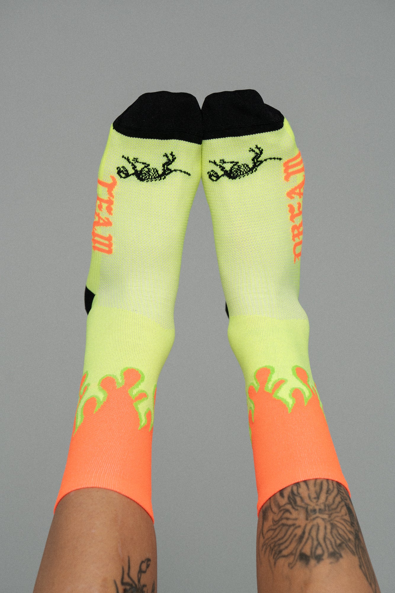 Hi-Vis Flame Socks Orange