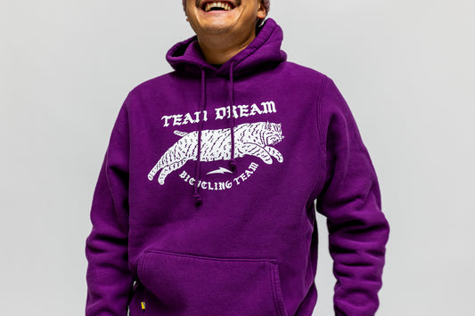 Old English Heavyweight Hoodie Purple