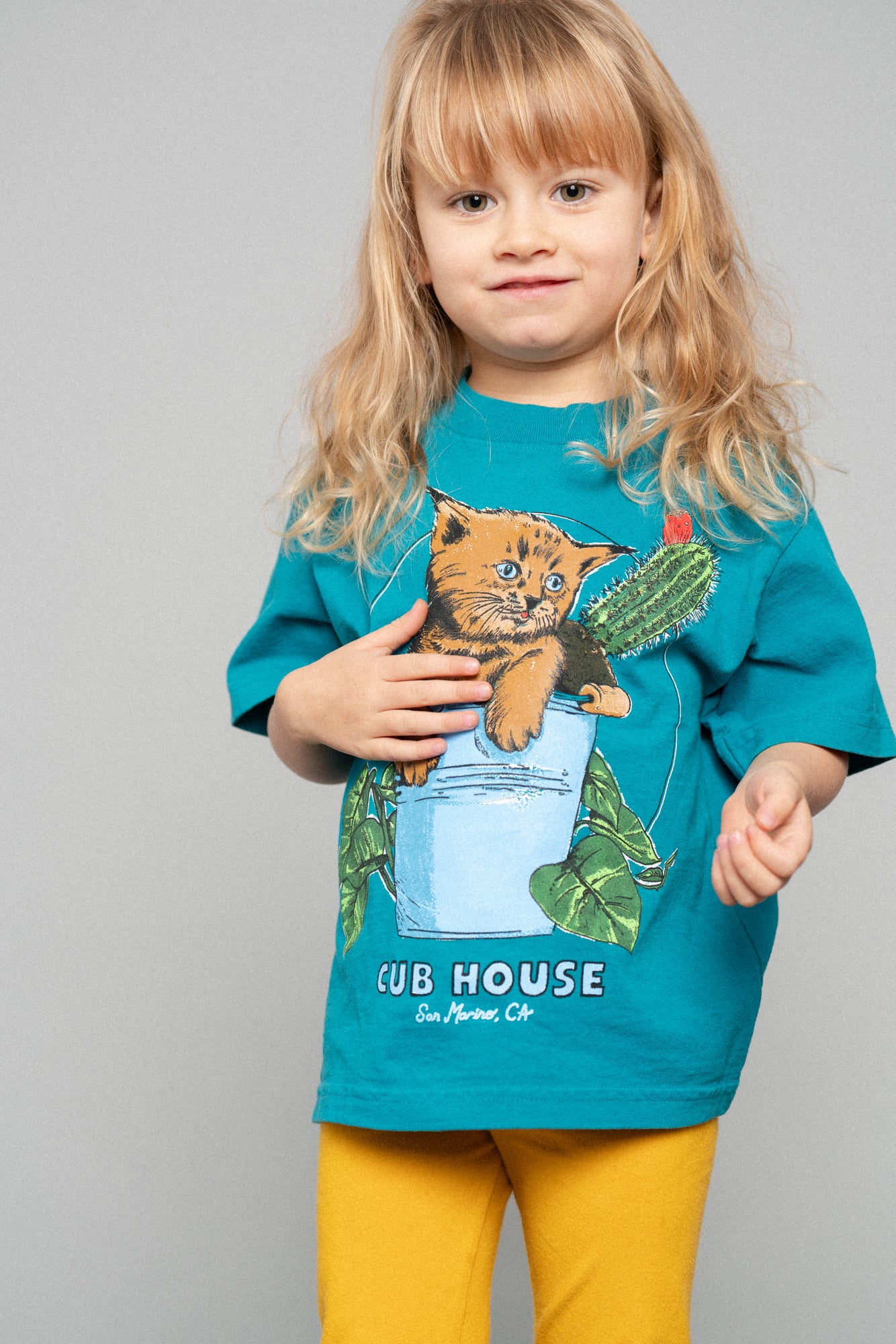 Lil Cubs Bucket Cat Tee Blue