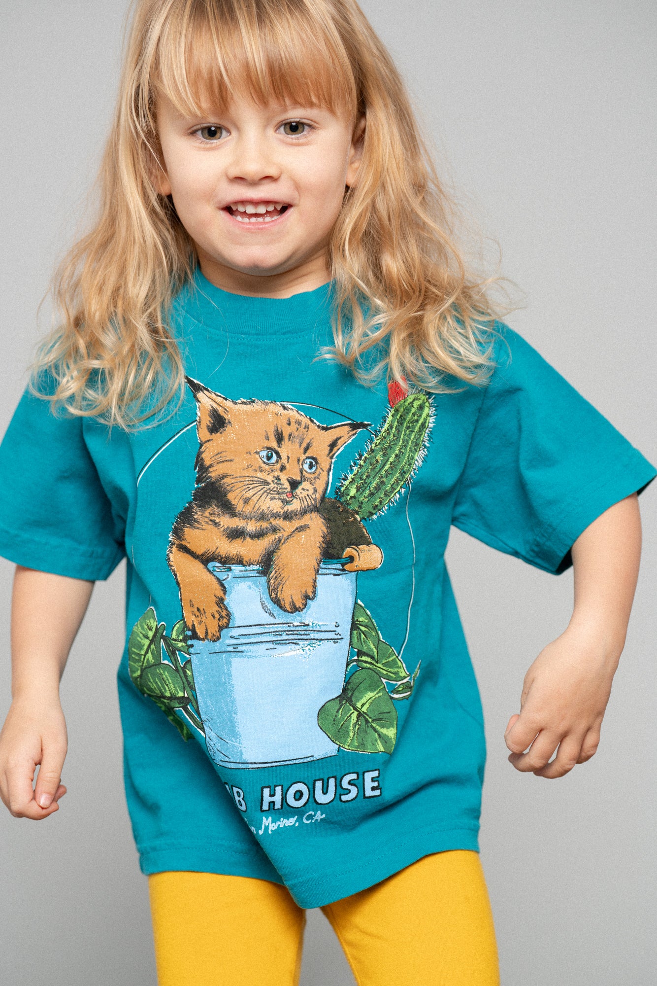 Lil Cubs Bucket Cat Tee Blue