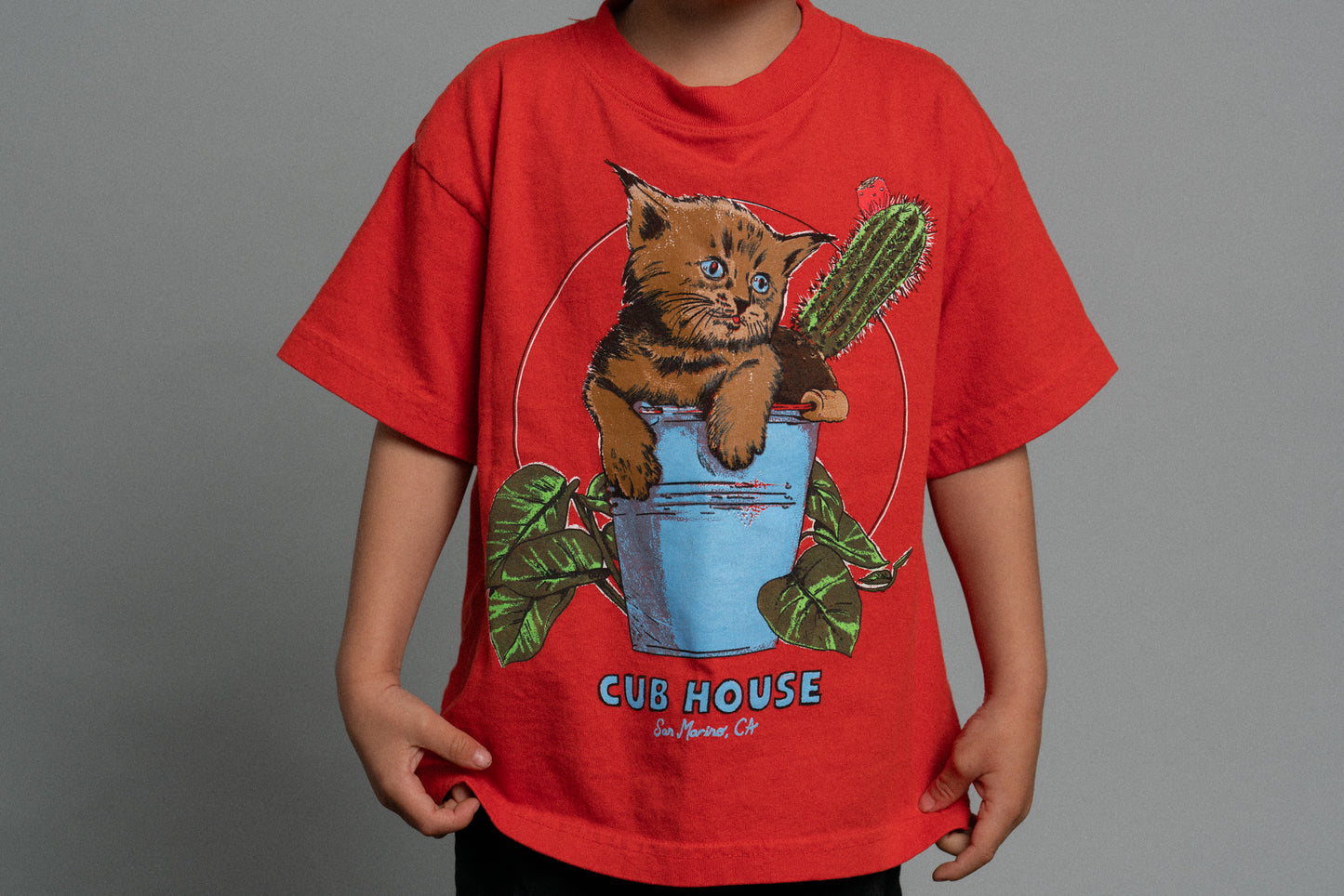 Lil Cubs Bucket Cat Tee Orange