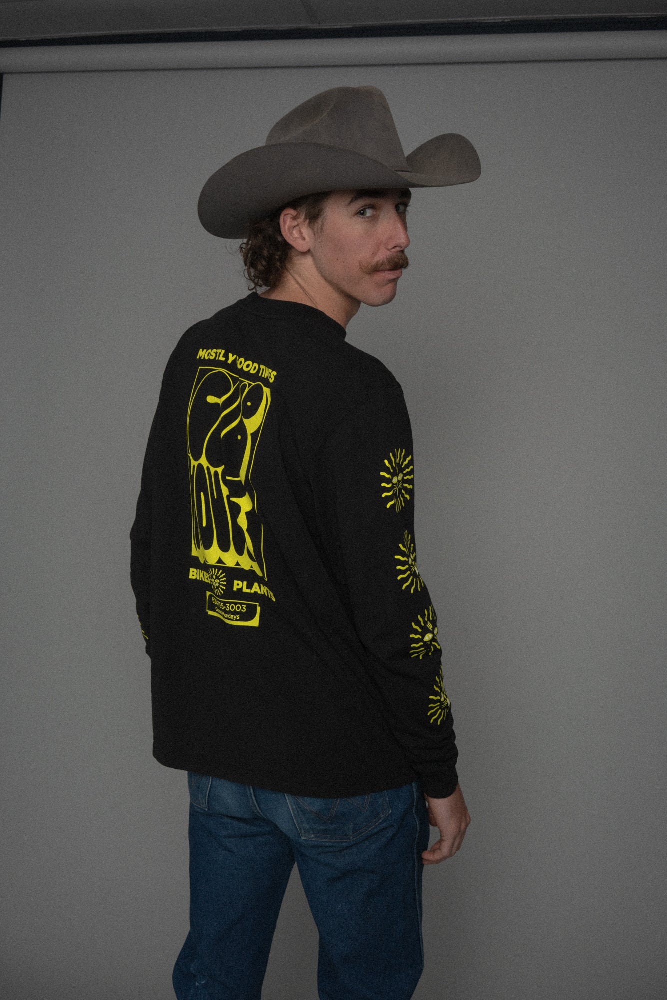 Mostly Good Times LS Tee Black