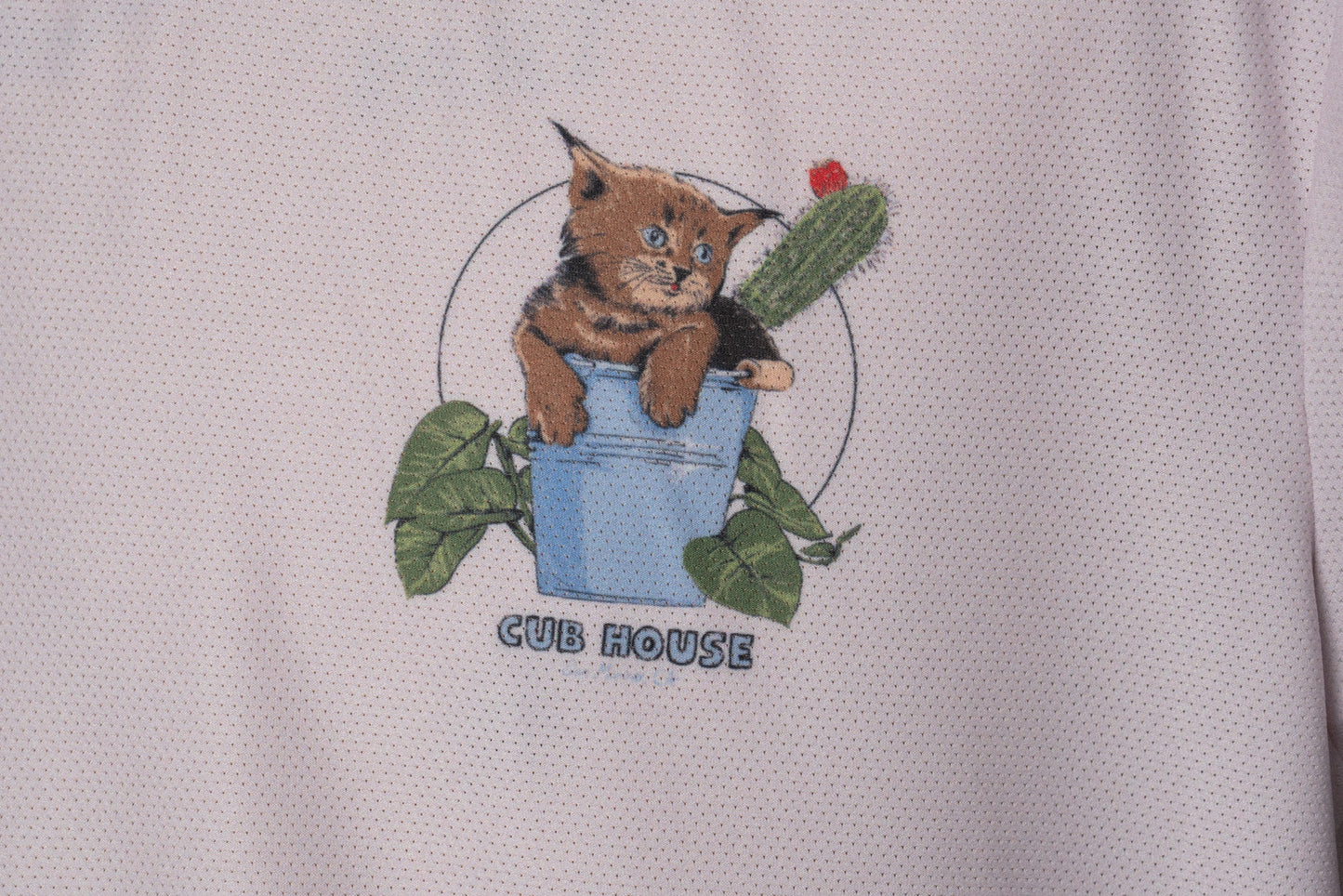 Bucket Cat Tech Tee Pink