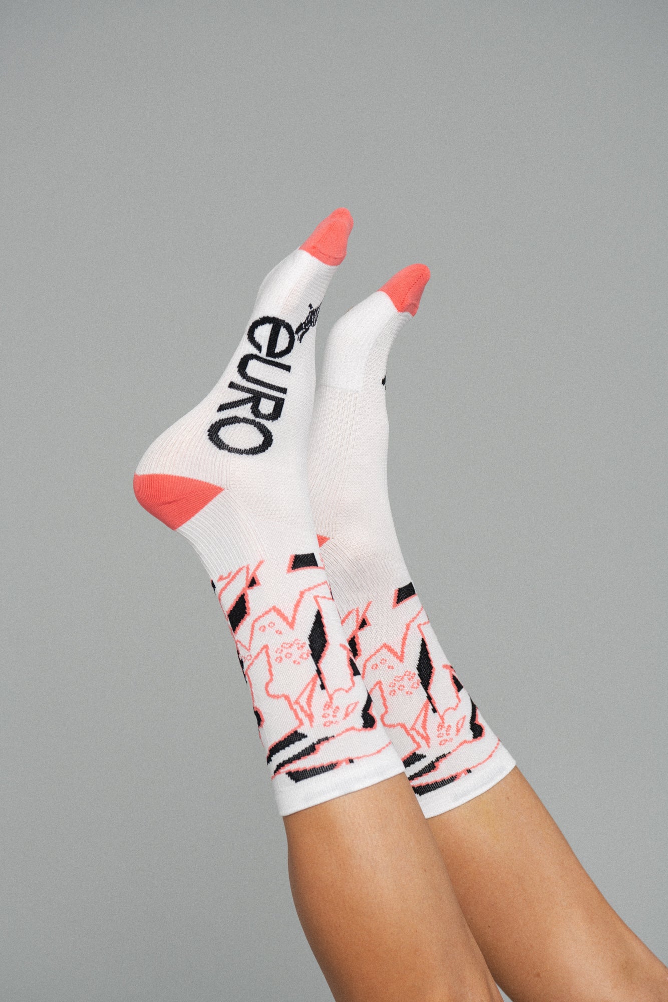 Razzle Dazzle Socks Coral/Black