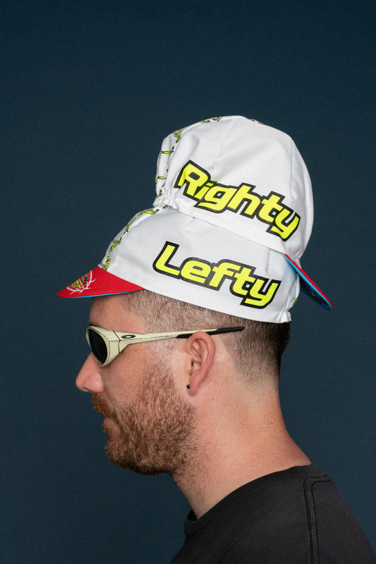 Righty Lefty Three Panel Cycling Cap