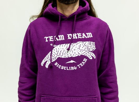 Old English Heavyweight Hoodie Purple