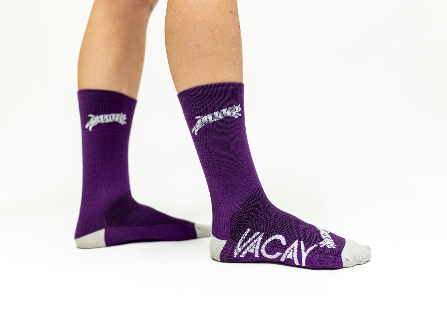 Wool Chubby Bobcat Socks Purple