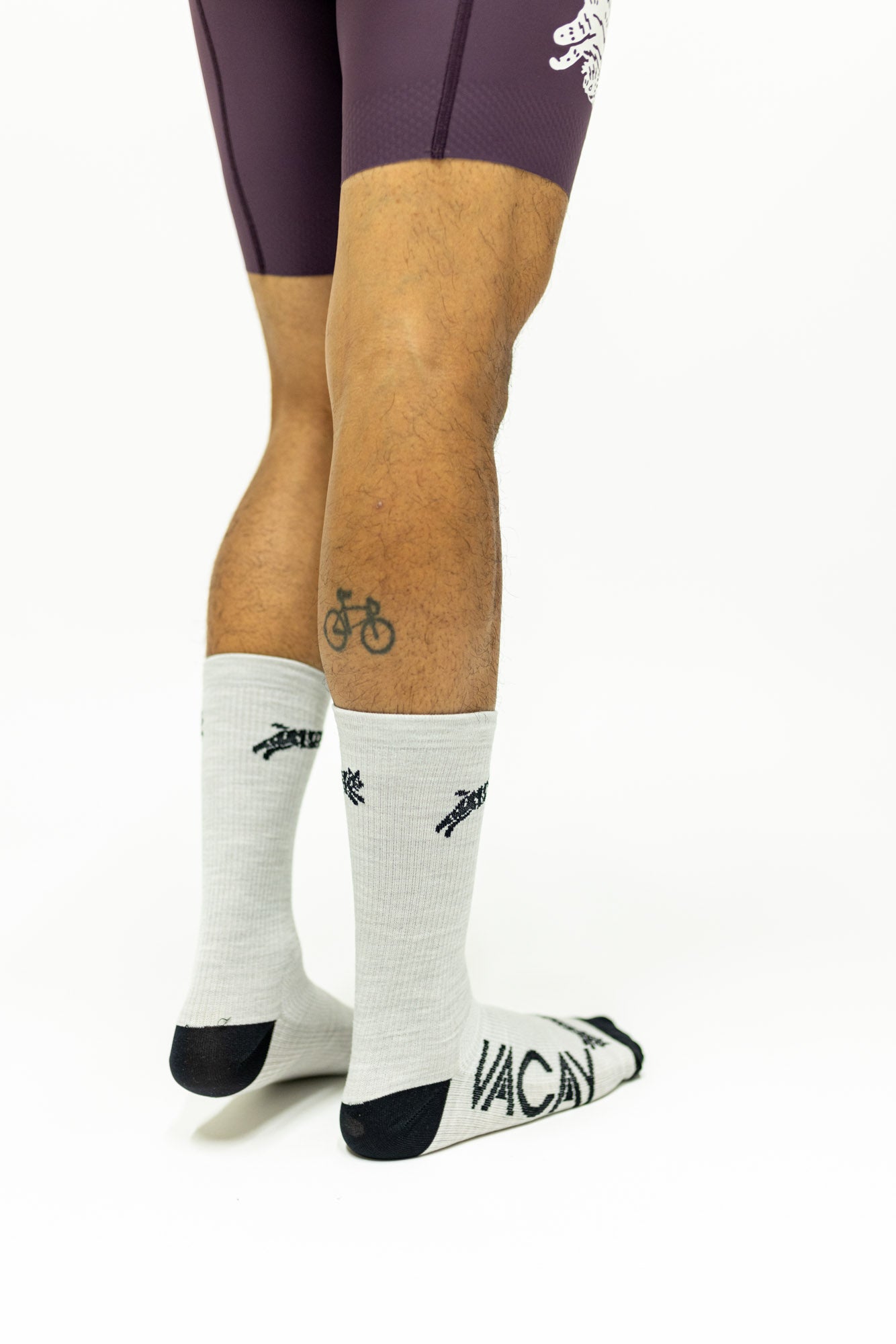 Wool Chubby Bobcat Socks Light Grey