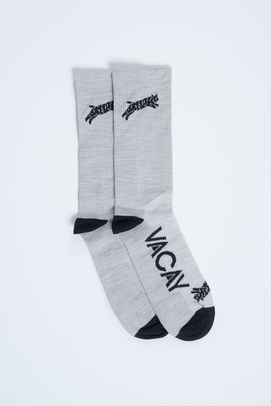 Wool Chubby Bobcat Socks Light Grey