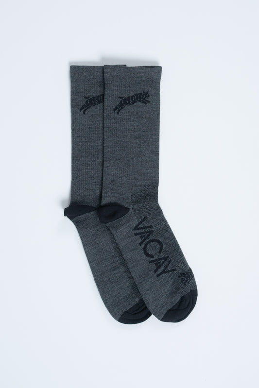 Wool Chubby Bobcat Socks Charcoal