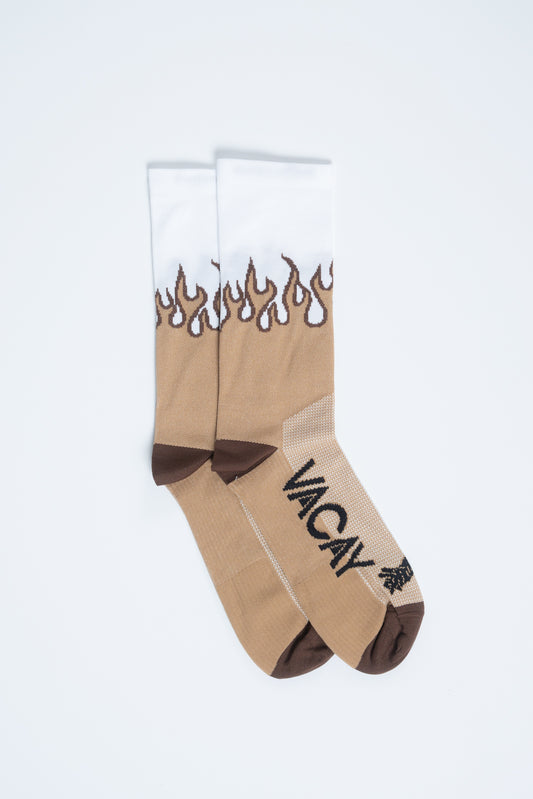 Flame Socks Brown