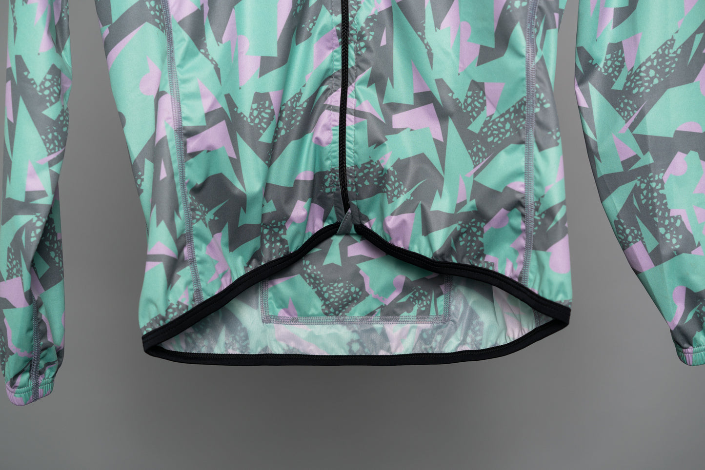 Big Print Packable Wind Jacket Green