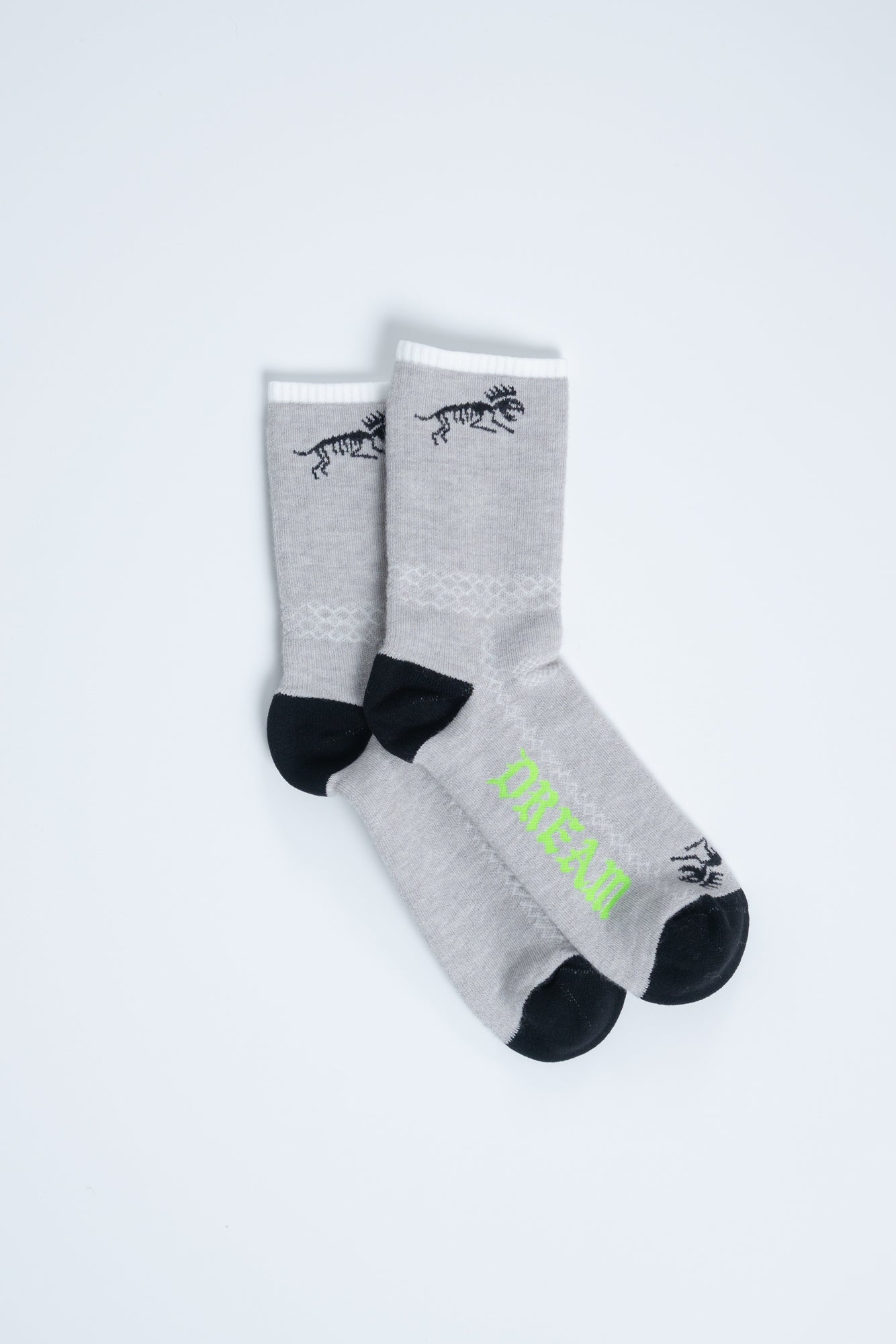 Thicky Thic Wool Boney Socks Heather Grey