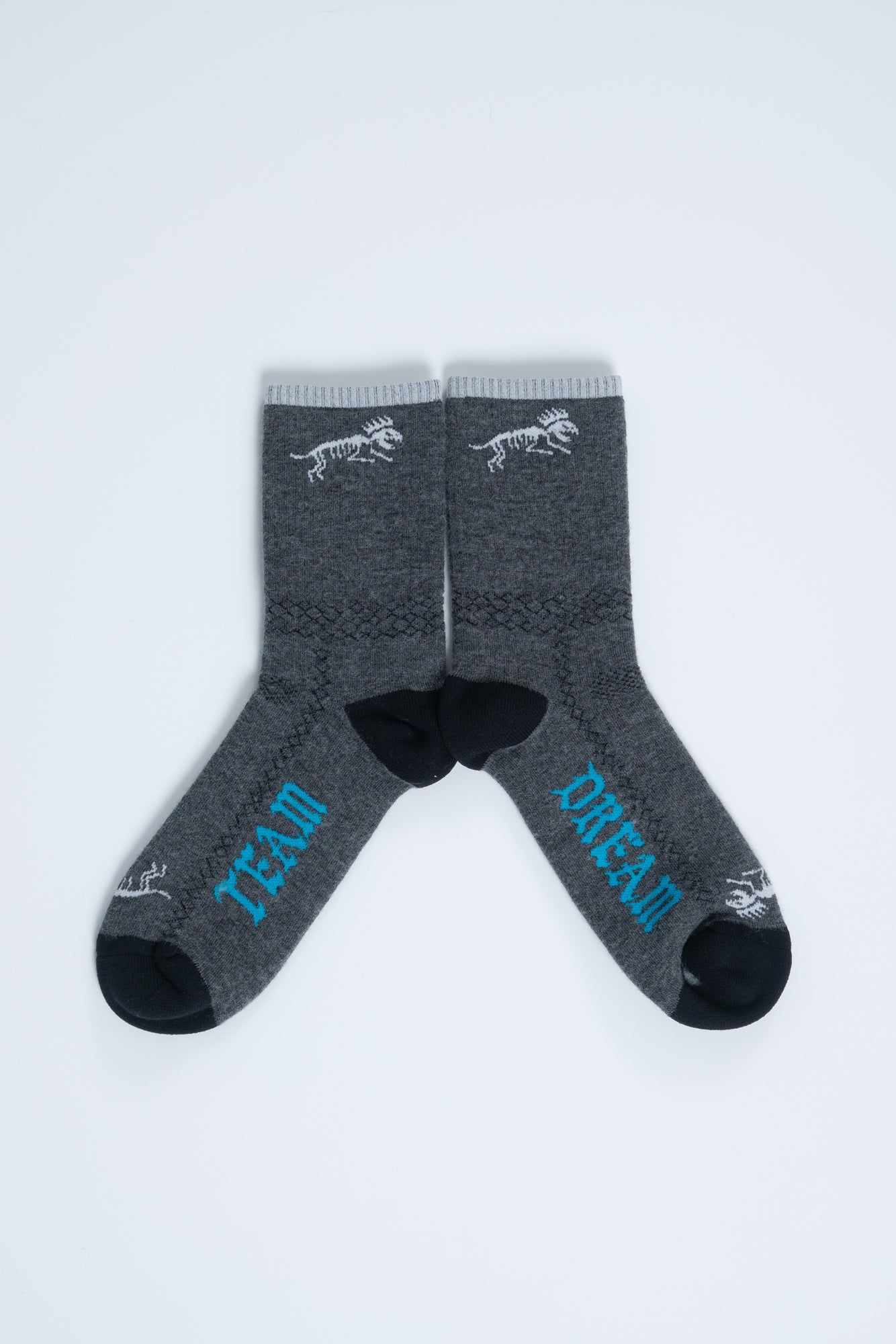 Thicky Thic Wool Boney Socks Charcoal