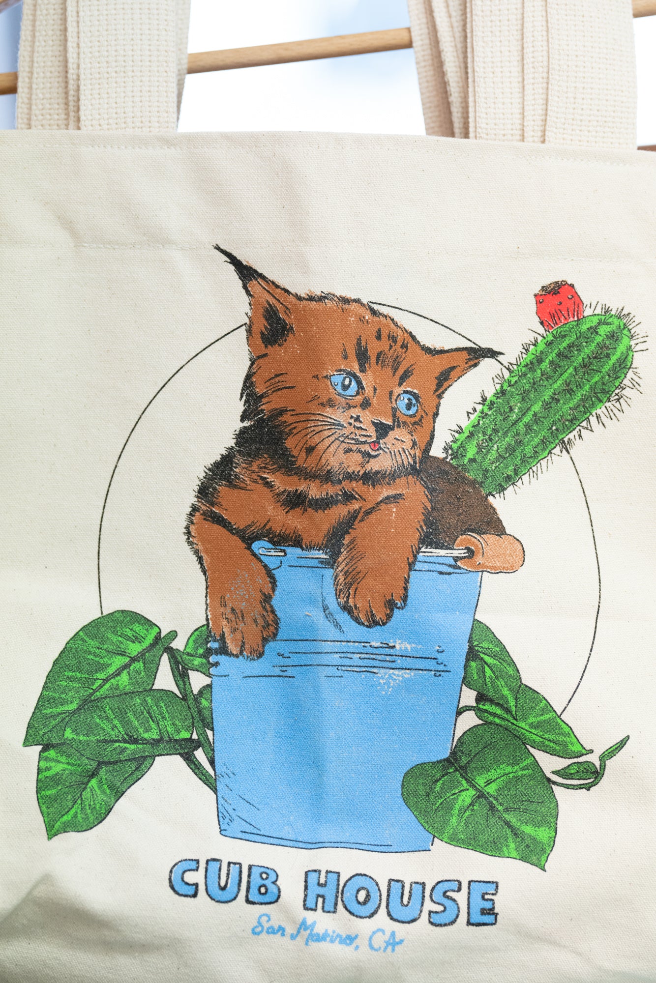 Bucket Cat Tote