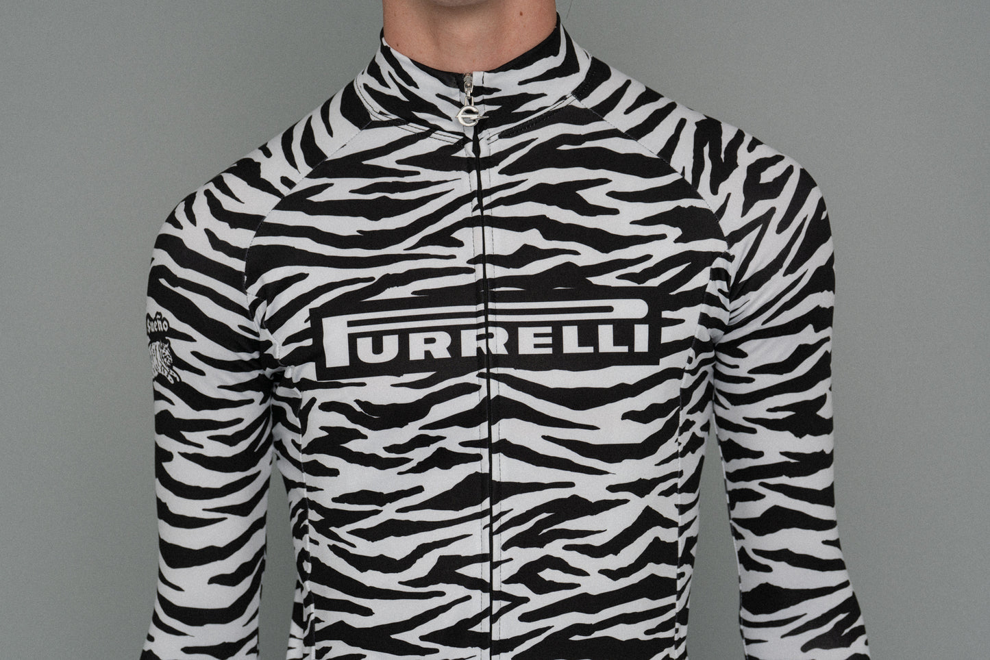 White Tiger Fleece Long Sleeve Jersey