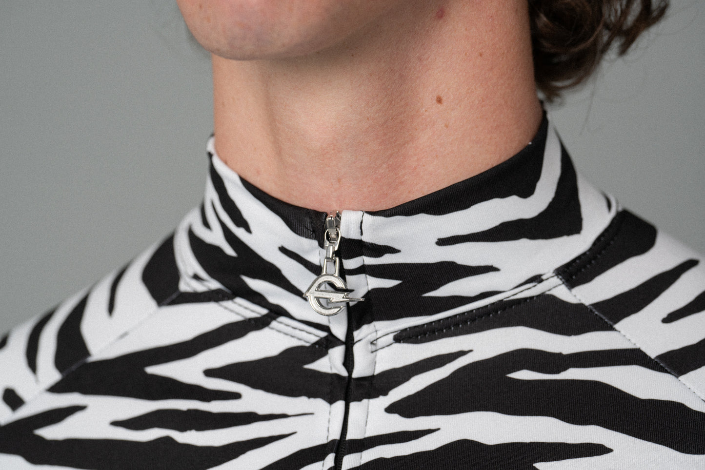 White Tiger Fleece Long Sleeve Jersey