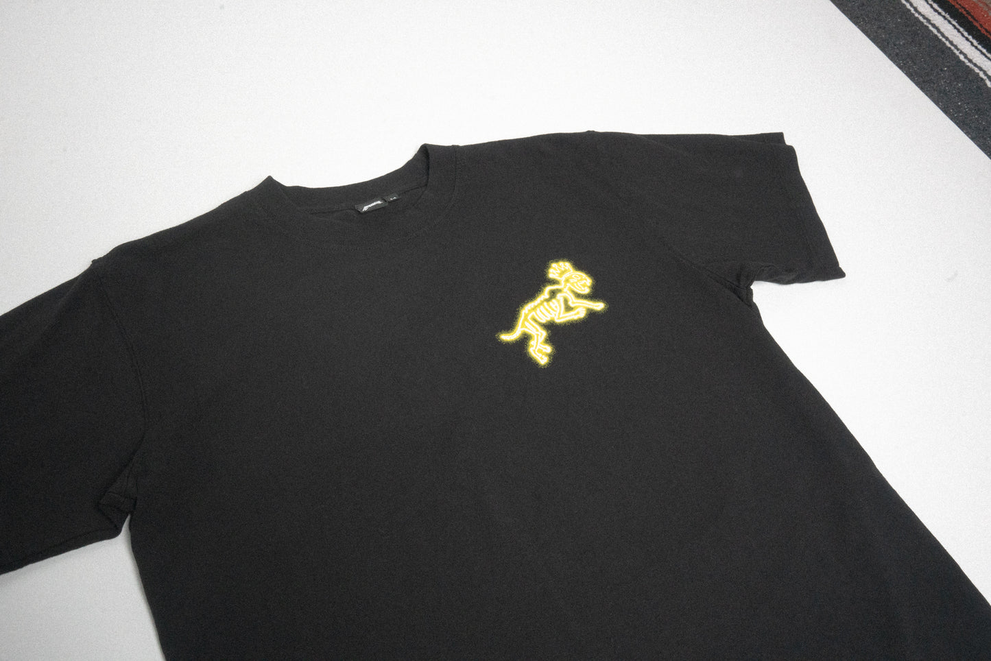 Neon Script Tee Black