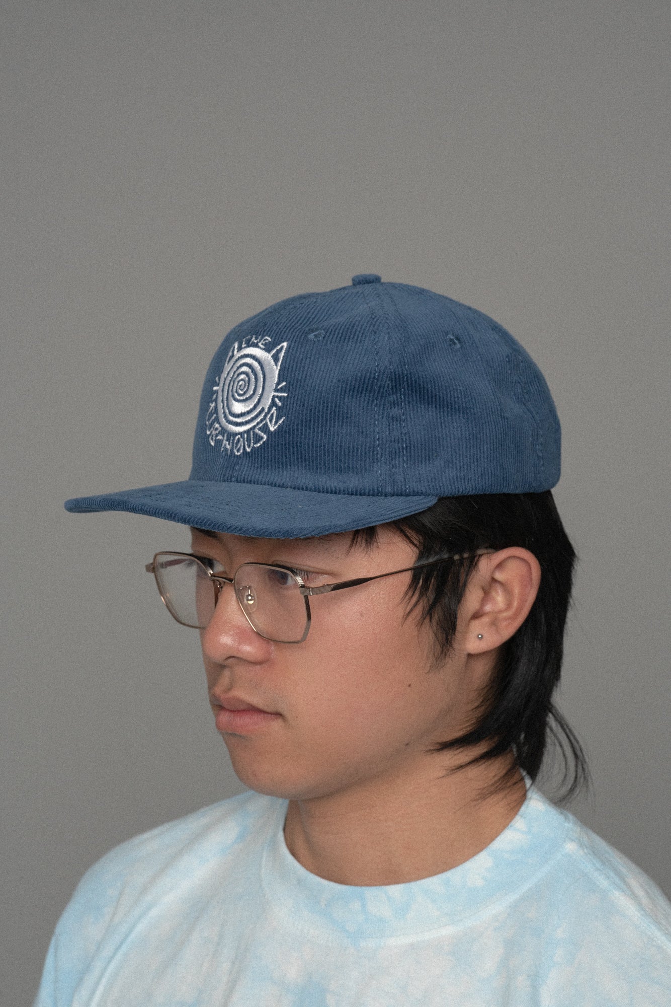 Cub House Swirl Corduroy Cap Blue