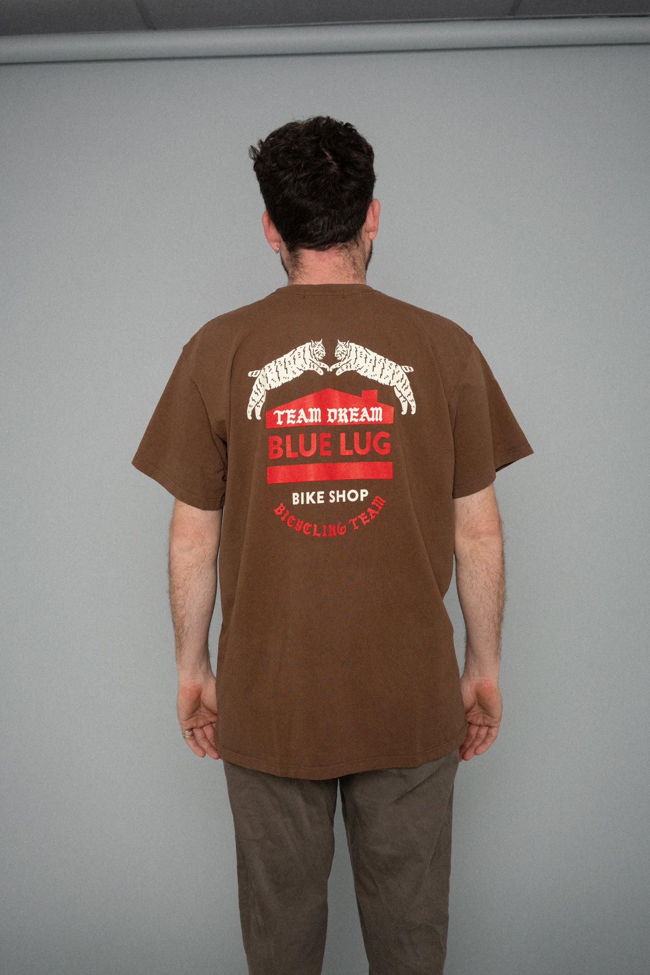 Blue Lug x TD Shop Tee Brown