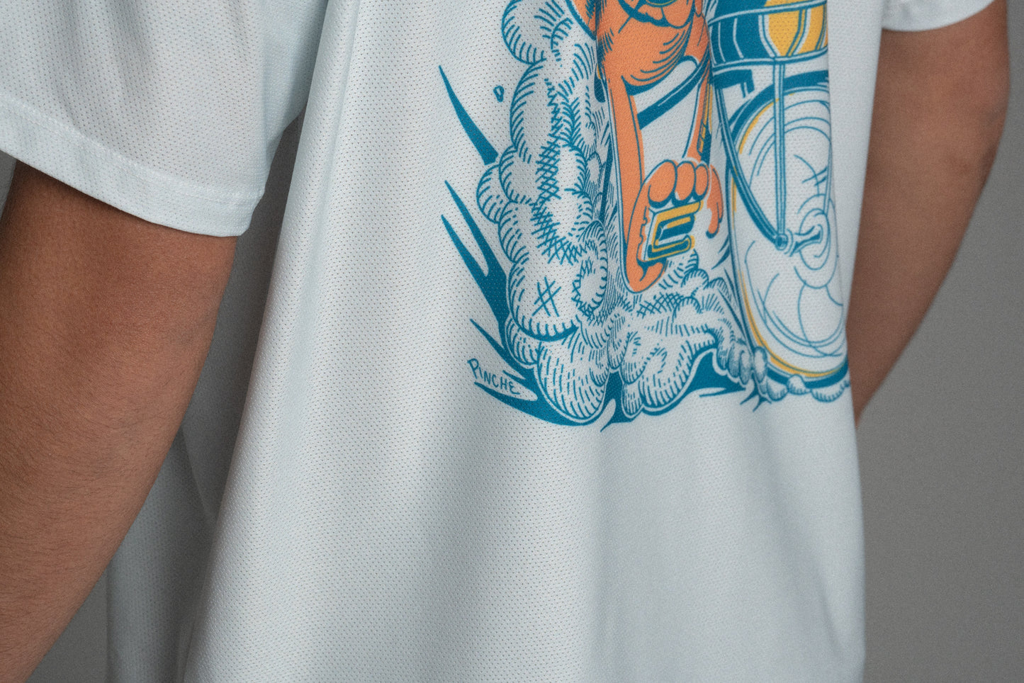 Thicc and Dirty Tech Tee Blue