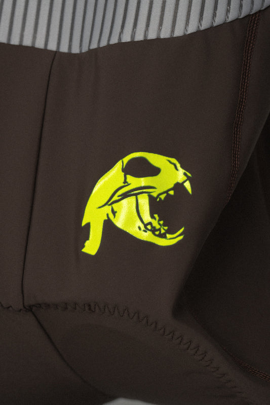 Men's über Pro Boney Bib Brown/Hi-Vis Cat