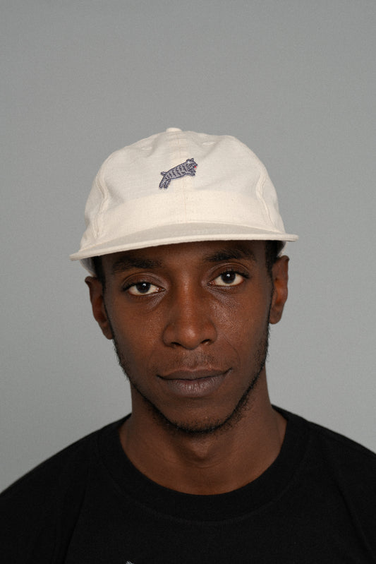 Chubby Ball Cap Off White/Grey Patch