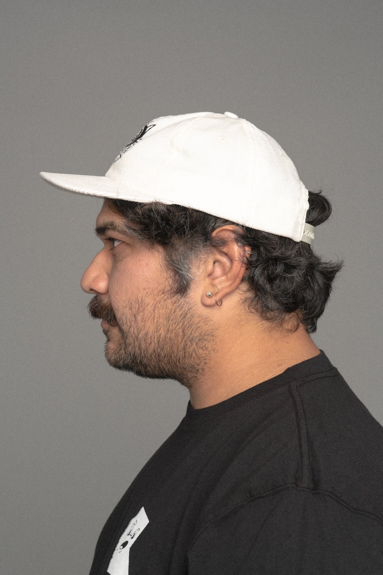 Cub House Swirl Corduroy Cap White