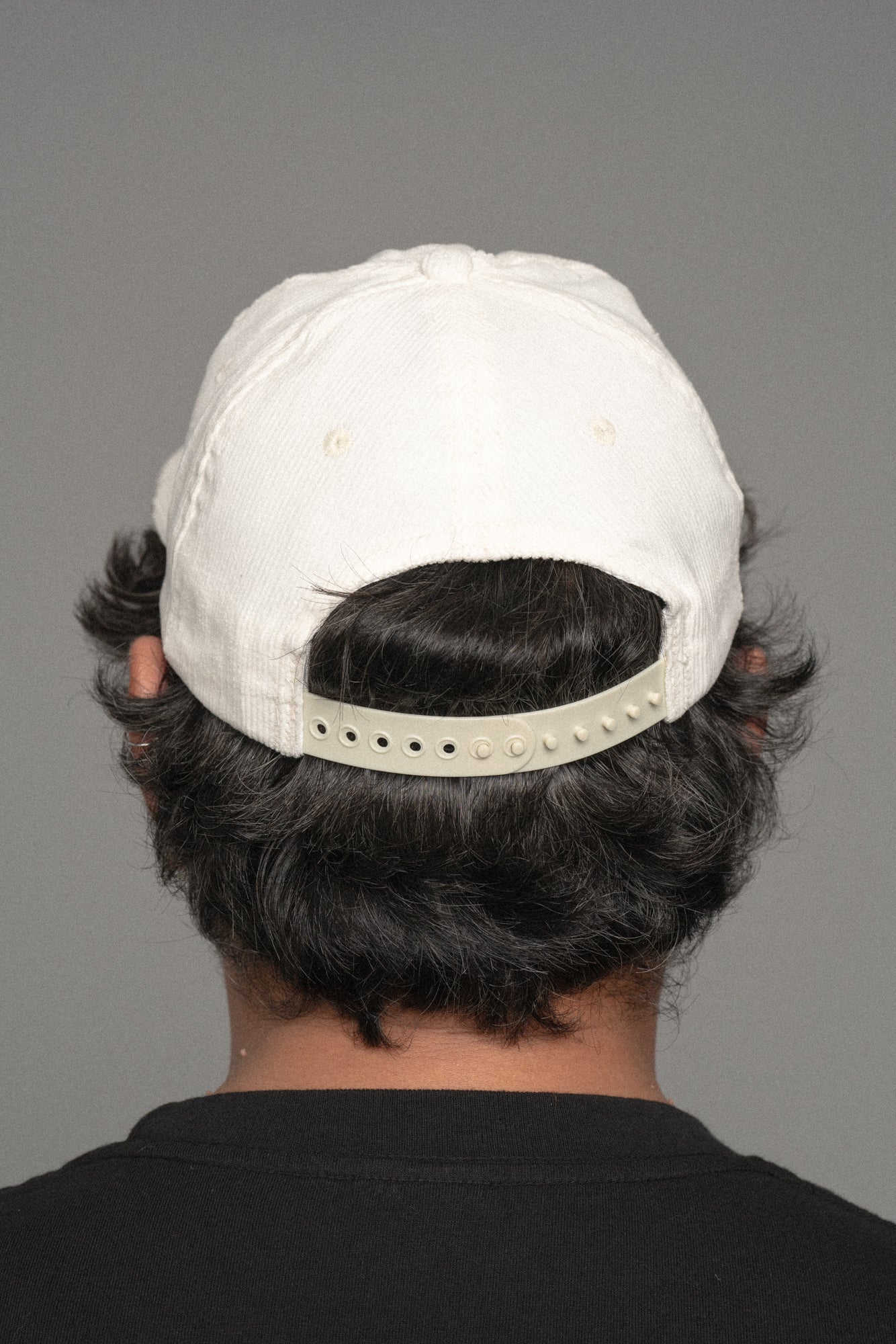 Cub House Swirl Corduroy Cap White