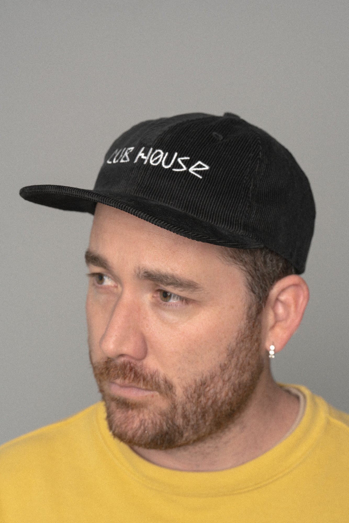 Cub House Corduroy Cap Black/White