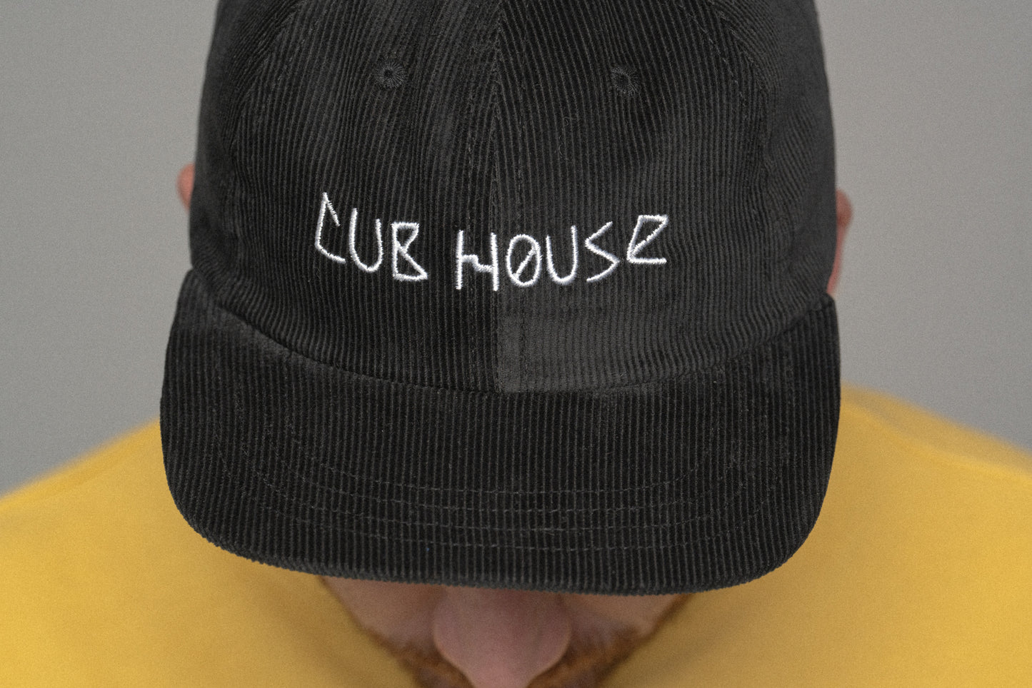 Cub House Corduroy Cap Black/White